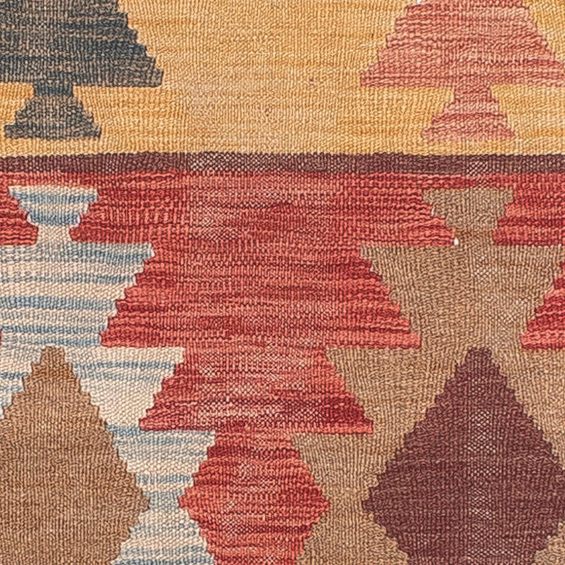 Tapis de couloir Tapis Kelim - Splash - 296 x 74 cm - multicolore