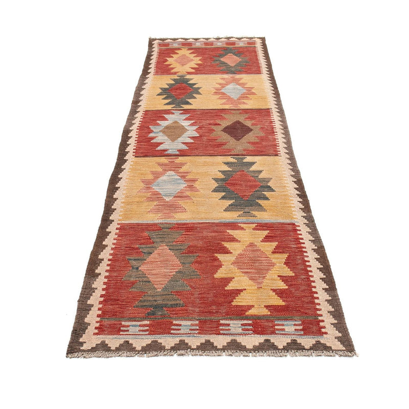 Tapis de couloir Tapis Kelim - Splash - 296 x 74 cm - multicolore