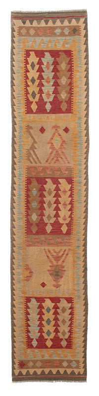 Tapis de couloir Tapis Kelim - Splash - 392 x 73 cm - multicolore