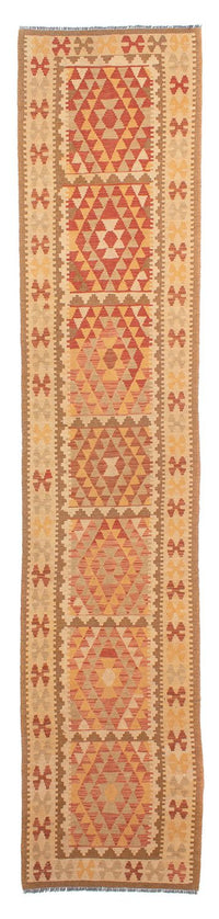 Tapis de couloir Tapis Kelim - Splash - 405 x 85 cm - multicolore