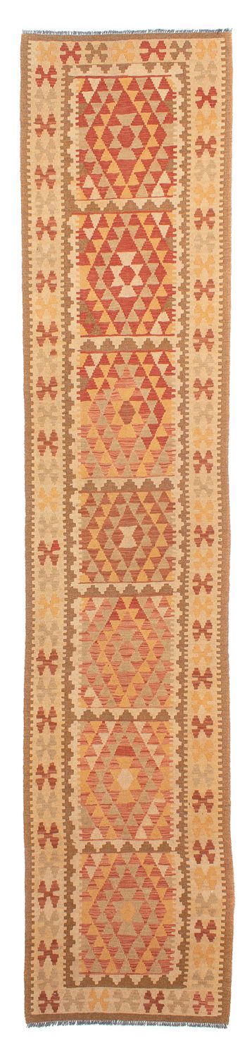 Tapis de couloir Tapis Kelim - Splash - 405 x 85 cm - multicolore