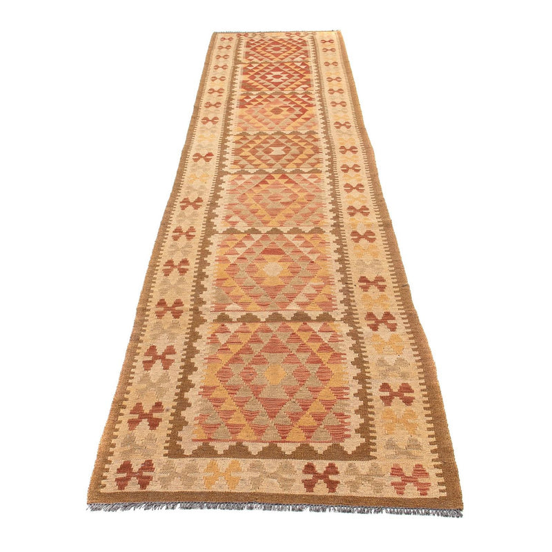 Tapis de couloir Tapis Kelim - Splash - 405 x 85 cm - multicolore