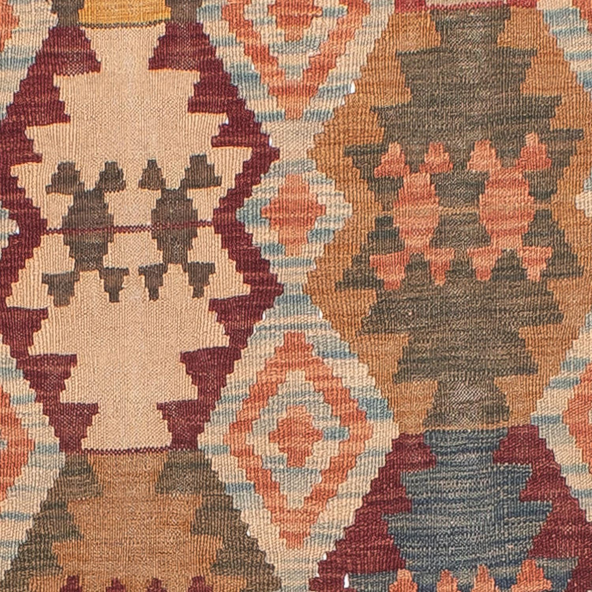 Tapis de couloir Tapis Kelim - Splash - 387 x 70 cm - multicolore