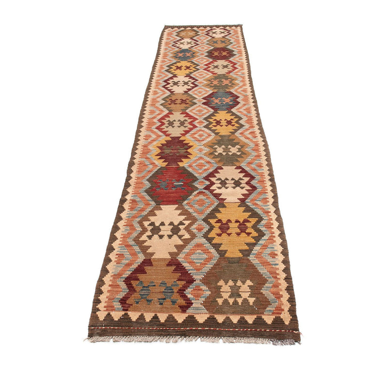 Tapis de couloir Tapis Kelim - Splash - 387 x 70 cm - multicolore