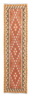 Tapis de couloir Tapis Kelim - Splash - 300 x 82 cm - rouge clair