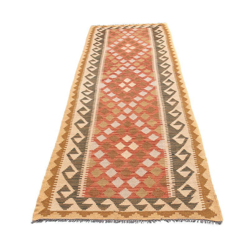 Tapis de couloir Tapis Kelim - Splash - 300 x 82 cm - rouge clair