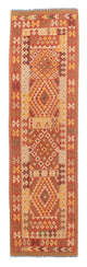 Tapis de couloir Tapis Kelim - Splash - 323 x 90 cm - rouge clair