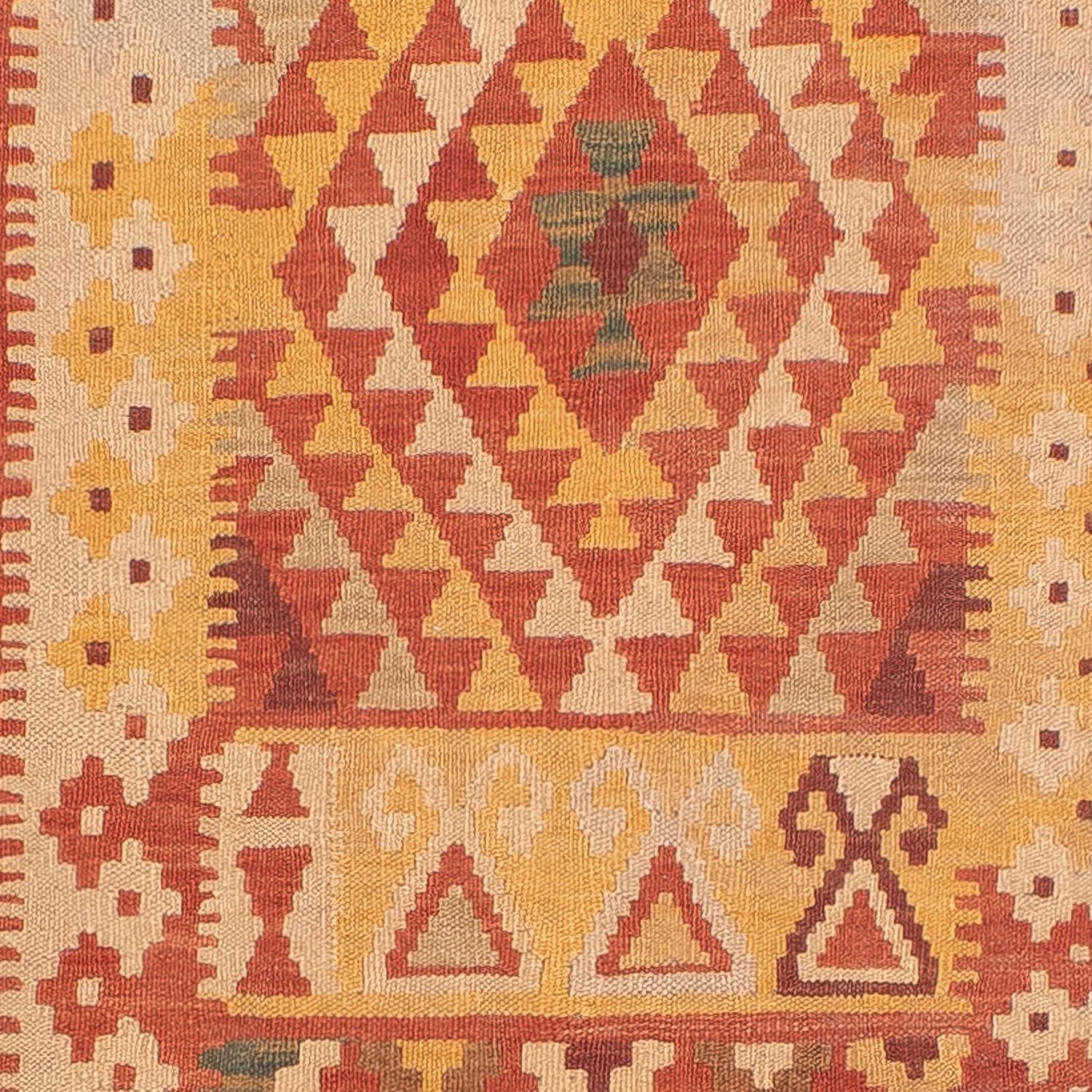 Tapis de couloir Tapis Kelim - Splash - 323 x 90 cm - rouge clair
