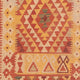 Tapis de couloir Tapis Kelim - Splash - 323 x 90 cm - rouge clair