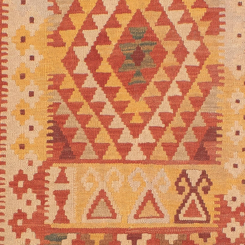 Tapis de couloir Tapis Kelim - Splash - 323 x 90 cm - rouge clair