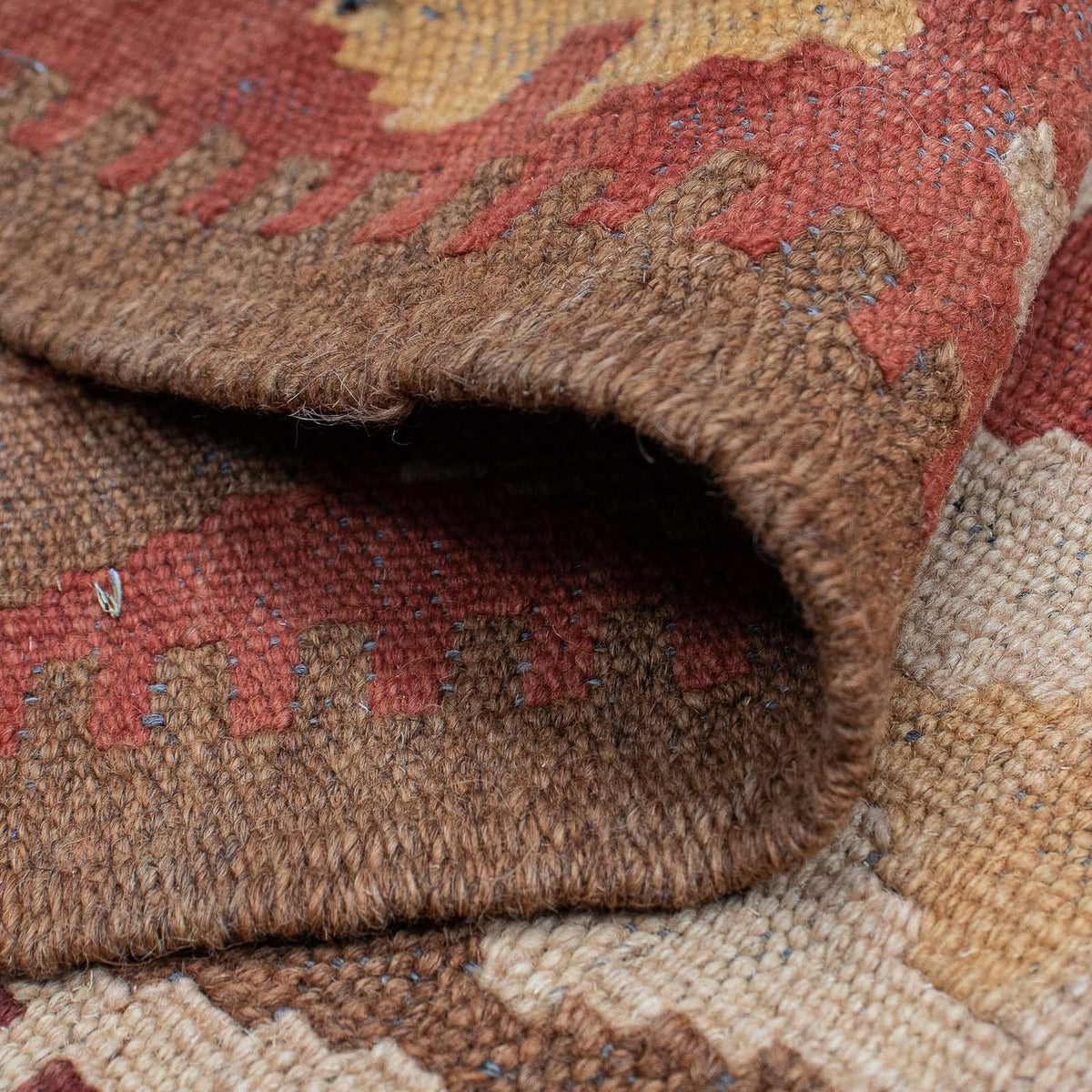 Tapis de couloir Tapis Kelim - Splash - 323 x 90 cm - rouge clair