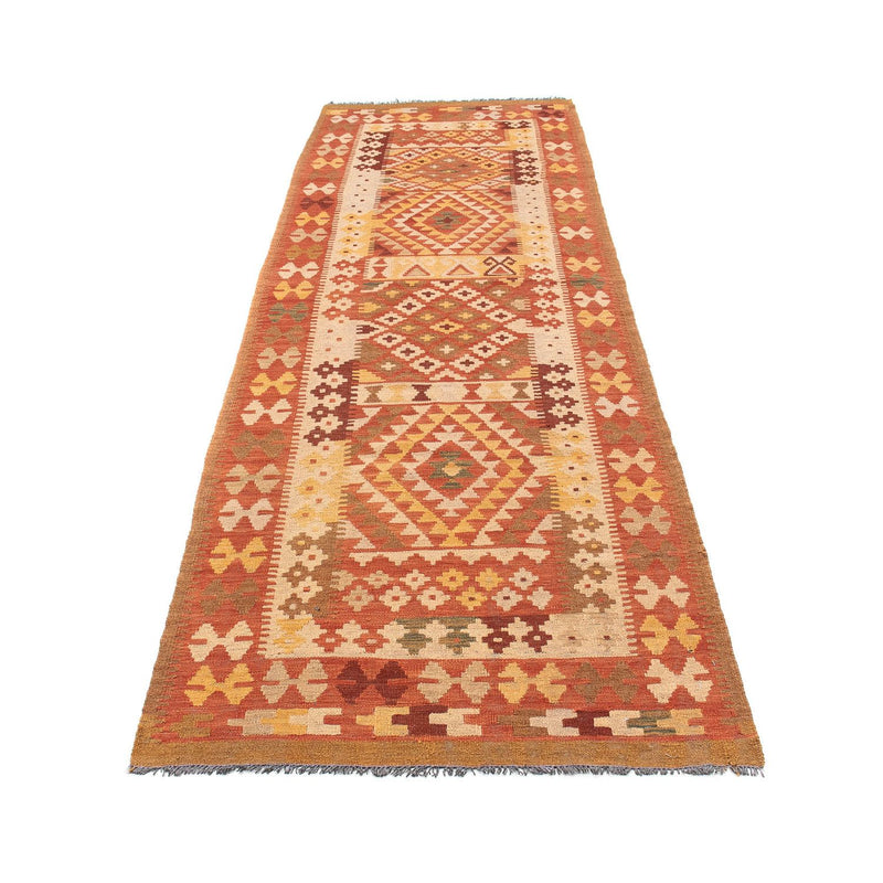 Tapis de couloir Tapis Kelim - Splash - 323 x 90 cm - rouge clair