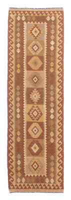 Tapis de couloir Tapis Kelim - Splash - 284 x 79 cm - multicolore