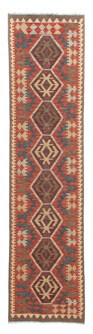 Tapis de couloir Tapis Kelim - Splash - 288 x 73 cm - multicolore