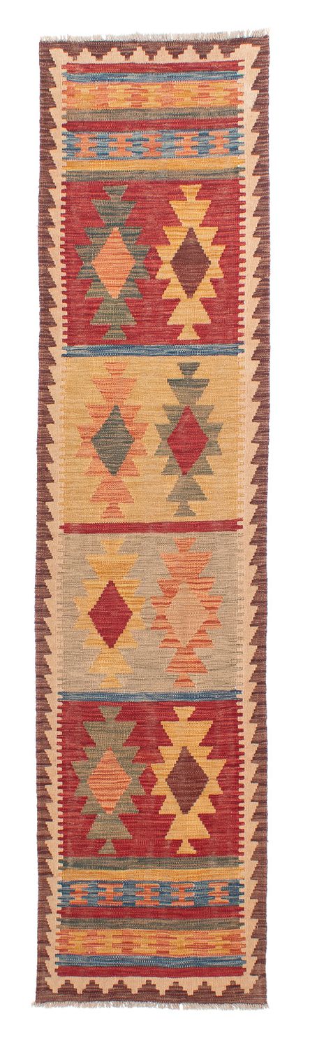 Tapis de couloir Tapis Kelim - Splash - 288 x 69 cm - multicolore
