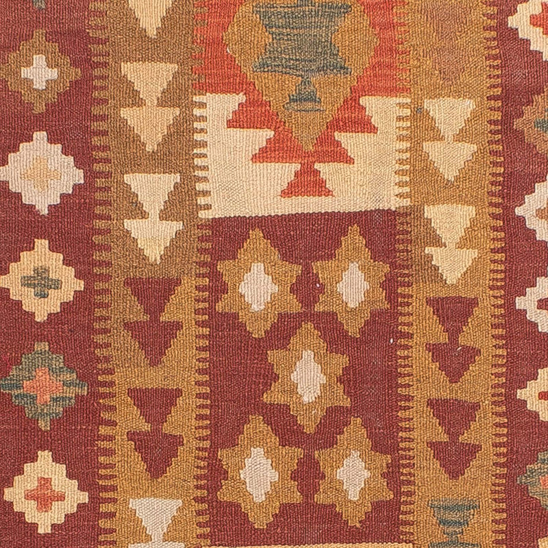 Tapis de couloir Tapis Kelim - Splash - 309 x 93 cm - rouge clair