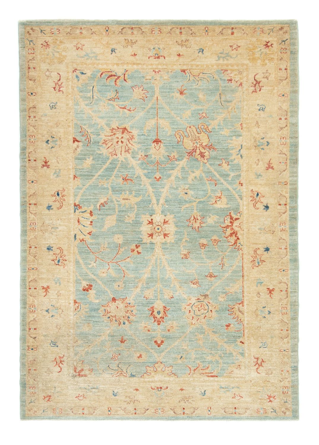 Tapis Ziegler - 186 x 125 cm - bleu clair
