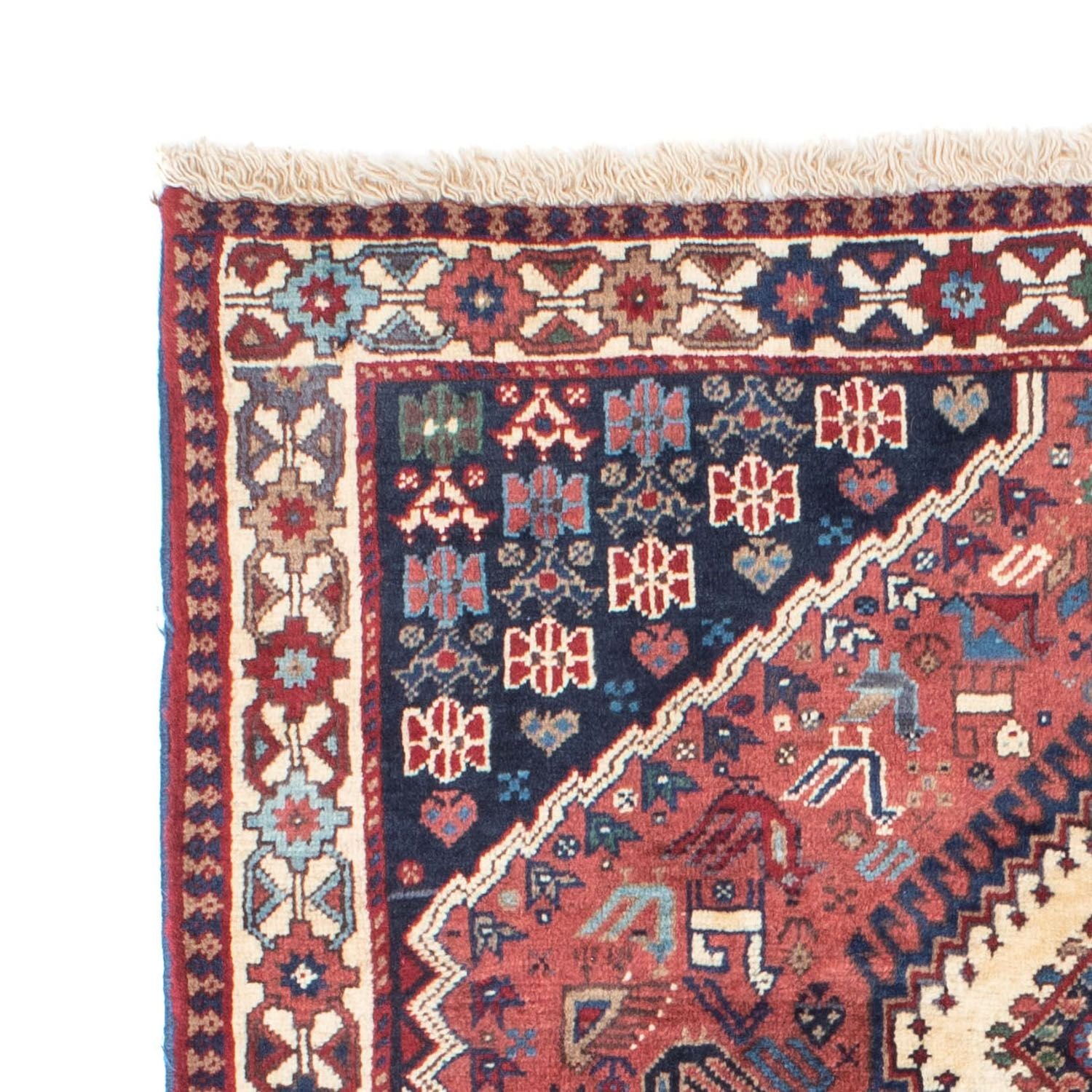 Tapis de couloir Tapis persan - Nomadic - 196 x 65 cm - rouge clair