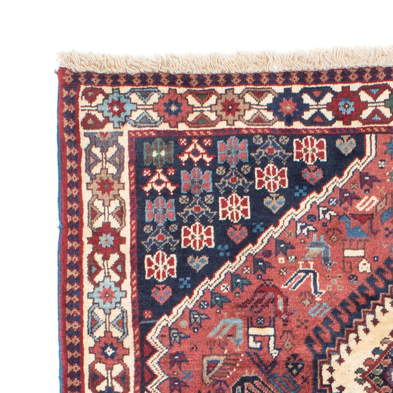 Tapis de couloir Tapis persan - Nomadic - 196 x 65 cm - rouge clair