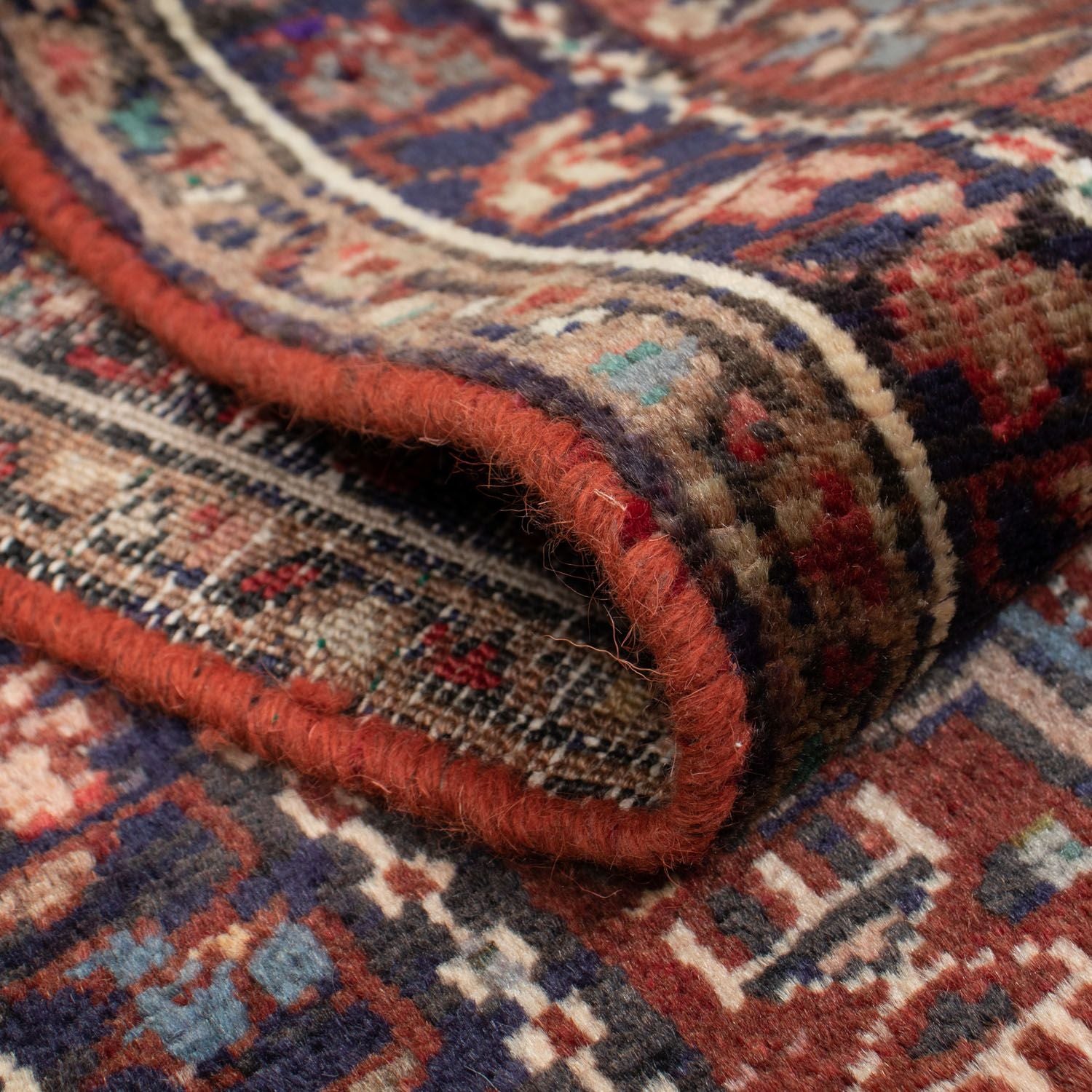 Tapis de couloir Tapis persan - Nomadic - 196 x 65 cm - rouge clair
