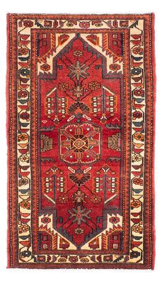 Tapis persan - Nomadic - 146 x 88 cm - rouge foncé