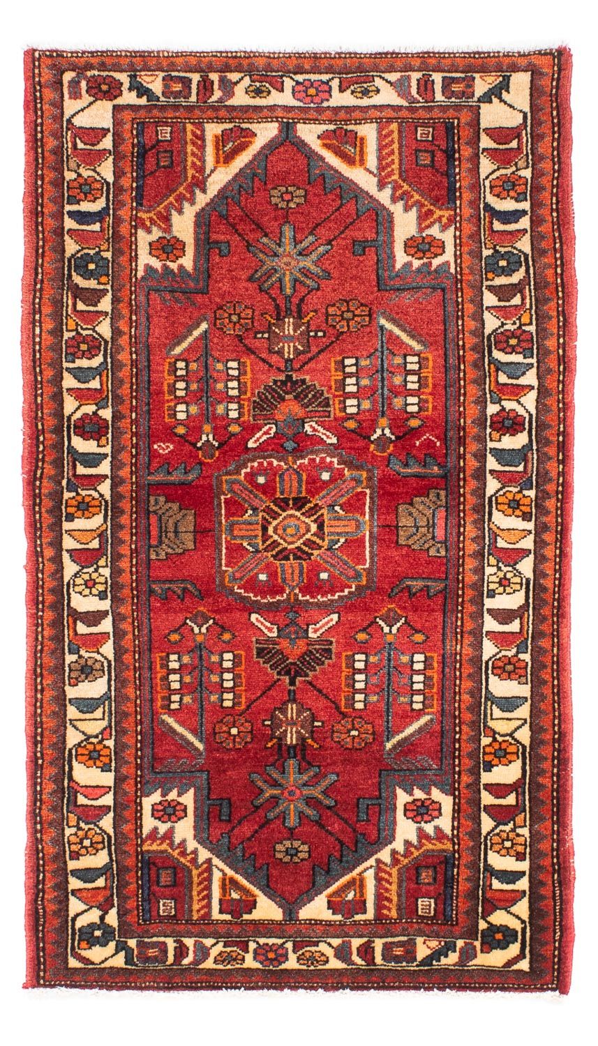 Tapis persan - Nomadic - 146 x 88 cm - rouge foncé