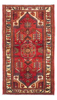Tapis persan - Nomadic - 146 x 88 cm - rouge foncé