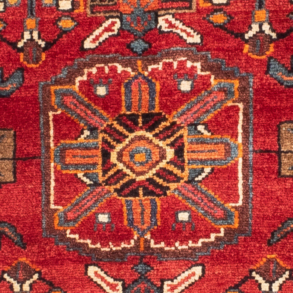 Tapis persan - Nomadic - 146 x 88 cm - rouge foncé