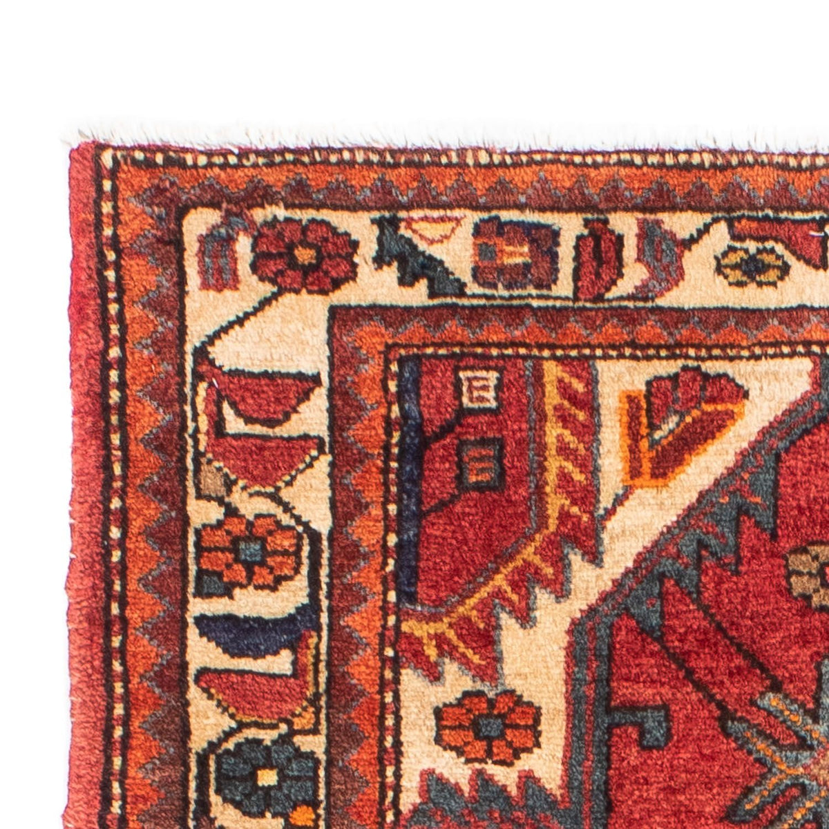 Tapis persan - Nomadic - 146 x 88 cm - rouge foncé