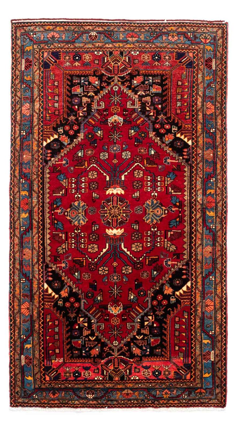 Tapis persan - Nomadic - 240 x 133 cm - rouge foncé