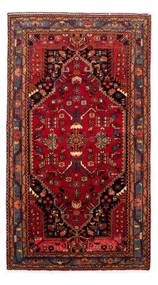 Tapis persan - Nomadic - 240 x 133 cm - rouge foncé