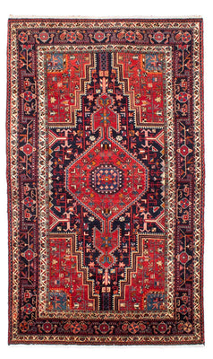 Tapis persan - Nomadic - 237 x 140 cm - rouge foncé