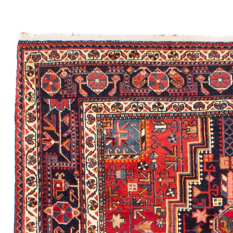 Tapis persan - Nomadic - 237 x 140 cm - rouge foncé