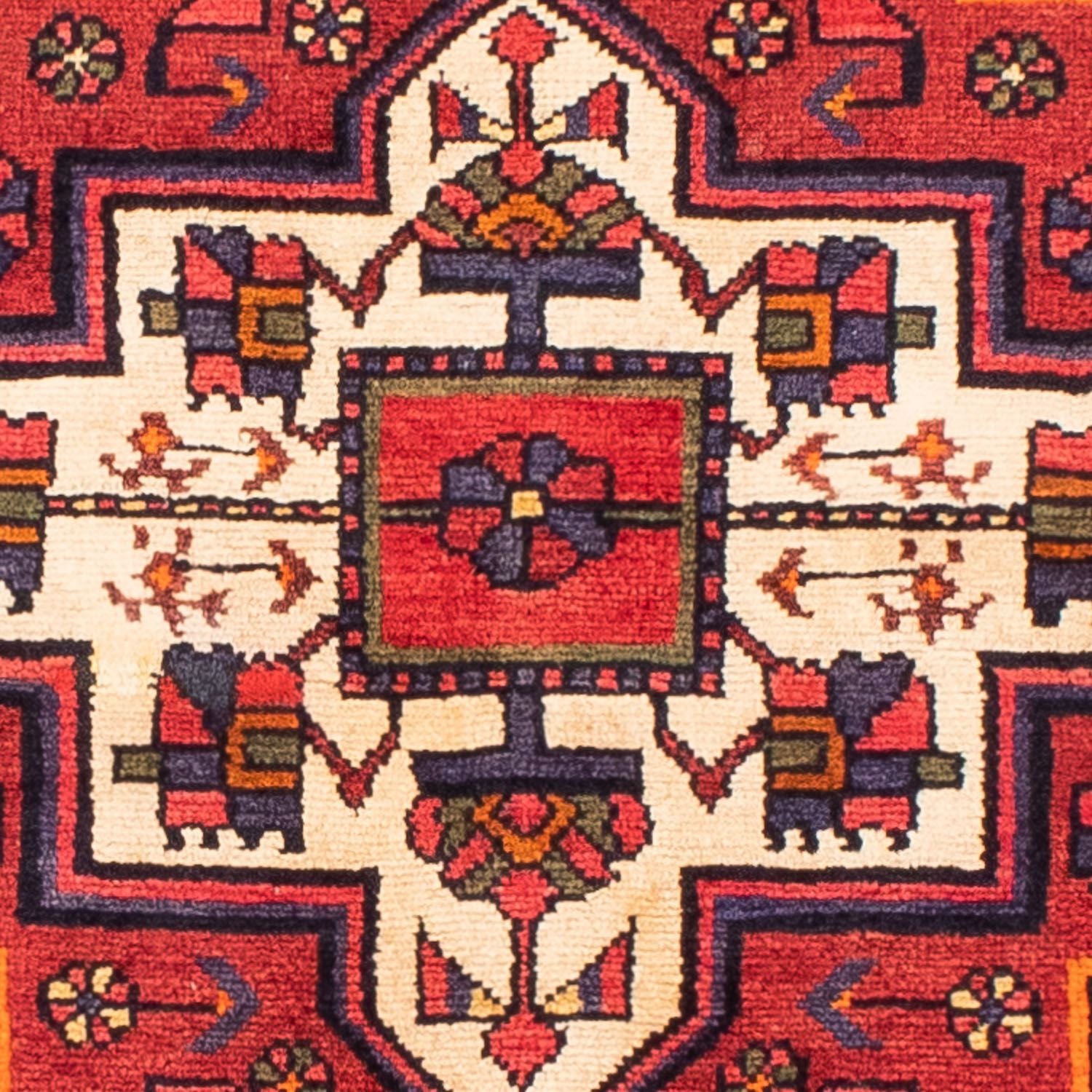 Tapis persan - Nomadic - 235 x 145 cm - rouge foncé