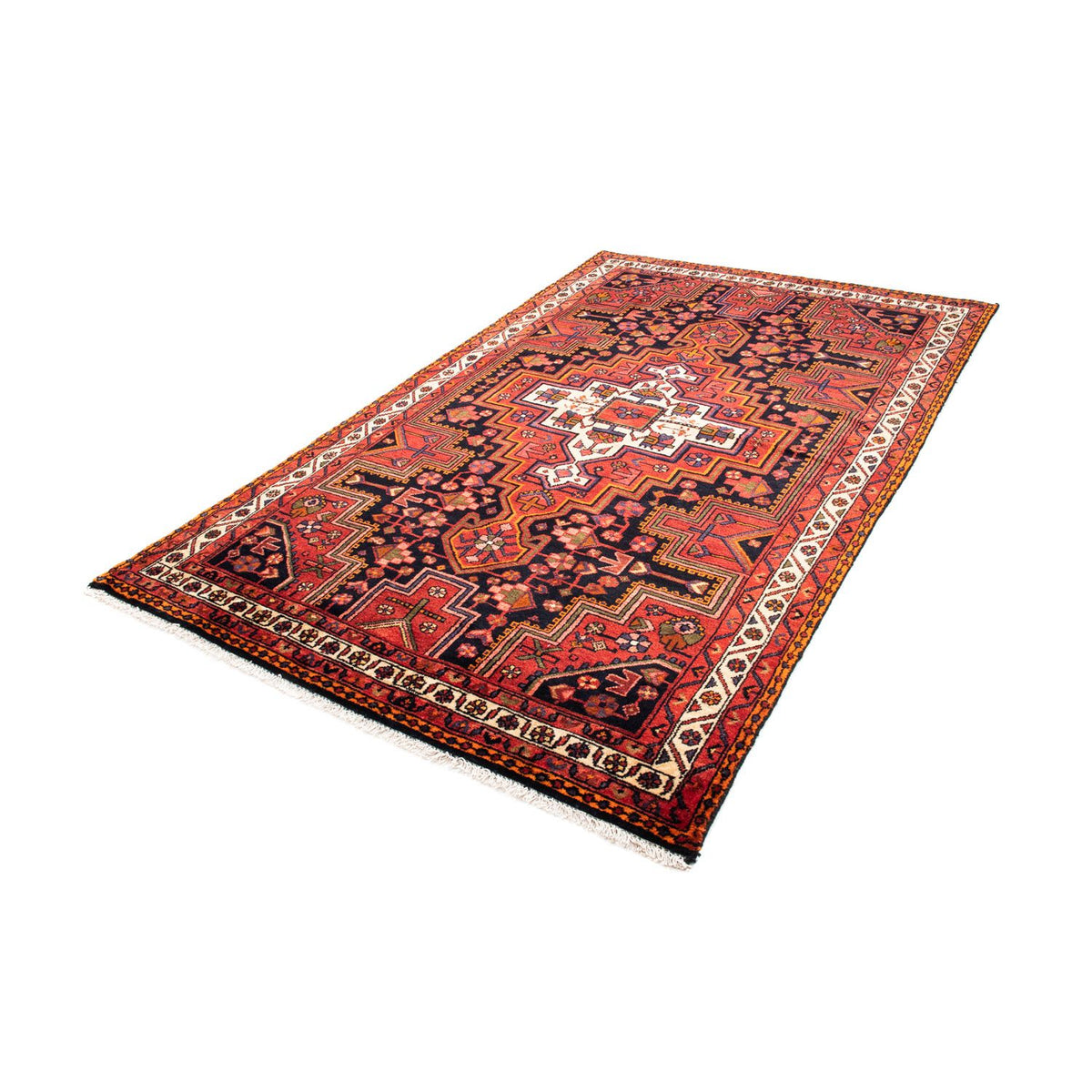 Tapis persan - Nomadic - 235 x 145 cm - rouge foncé