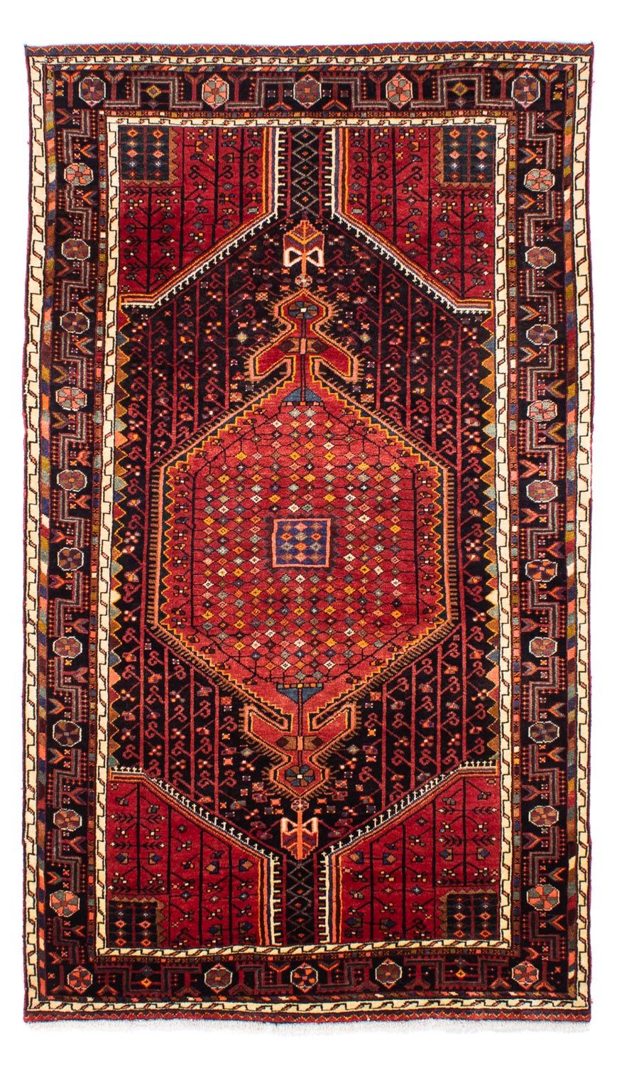 Tapis persan - Nomadic - 248 x 140 cm - rouge foncé