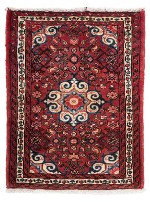 Tapis persan - Nomadic - 98 x 73 cm - rouge foncé
