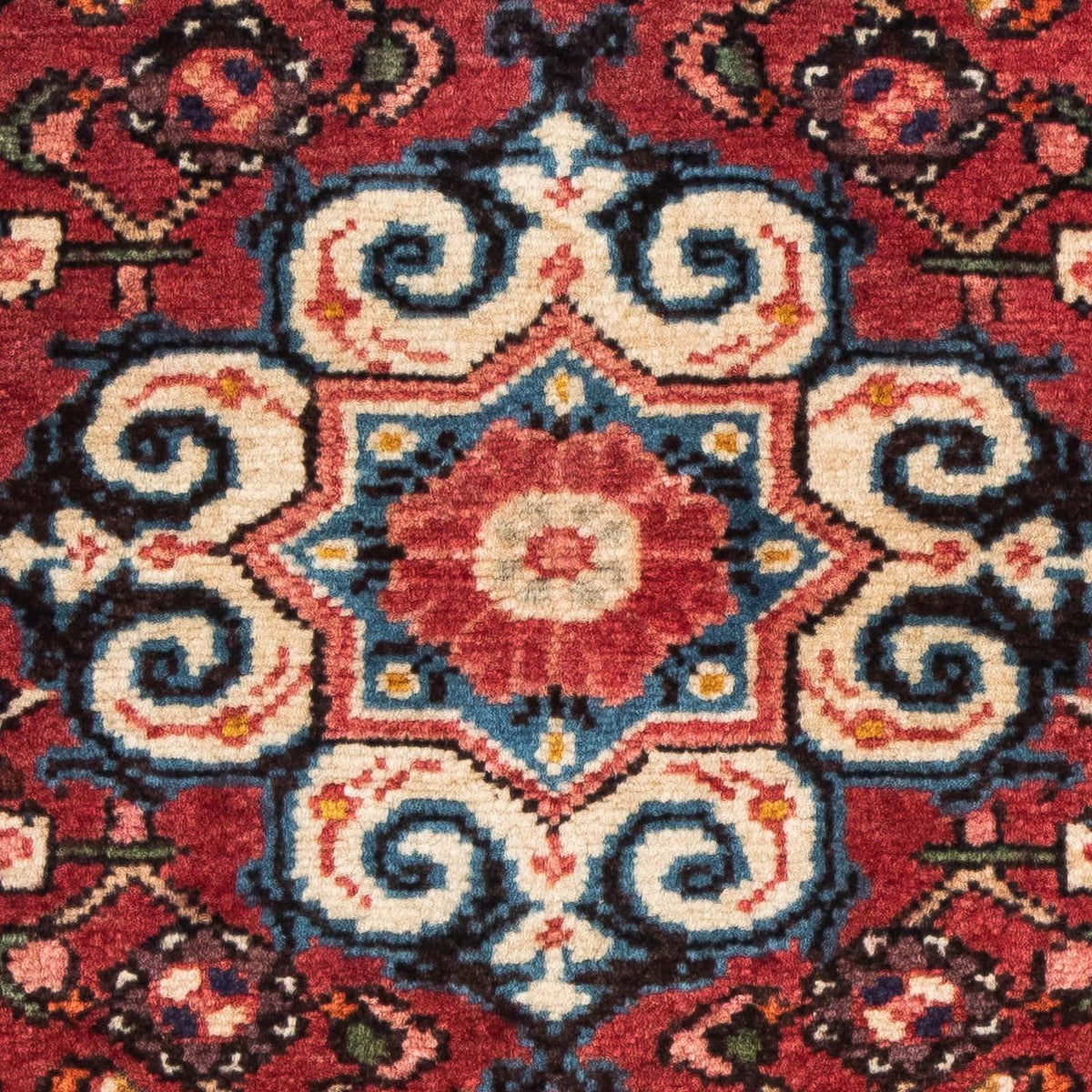 Tapis persan - Nomadic - 98 x 73 cm - rouge foncé