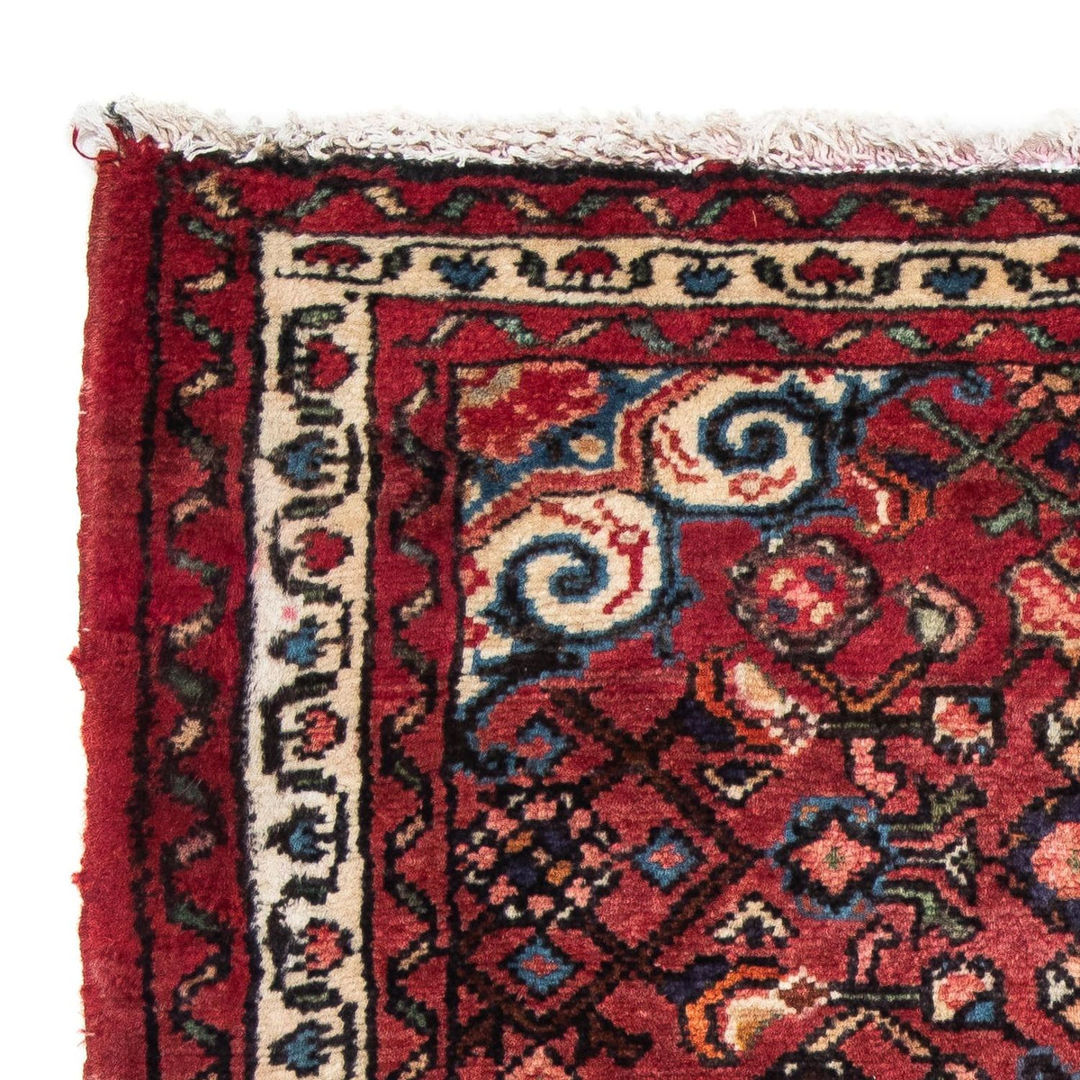 Tapis persan - Nomadic - 98 x 73 cm - rouge foncé