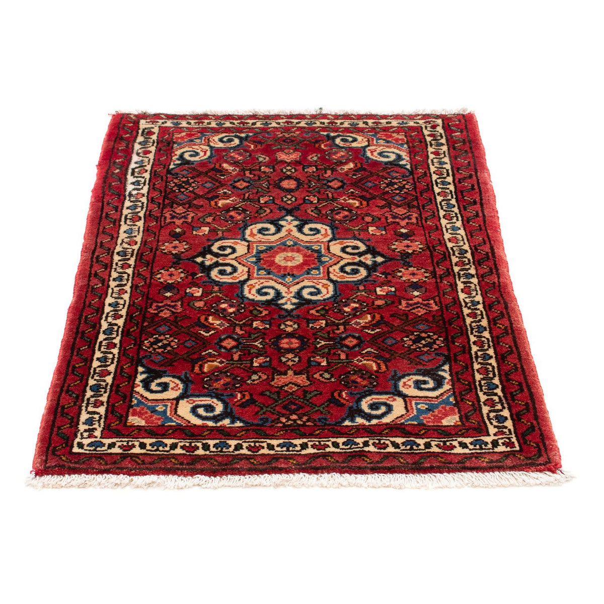 Tapis persan - Nomadic - 98 x 73 cm - rouge foncé