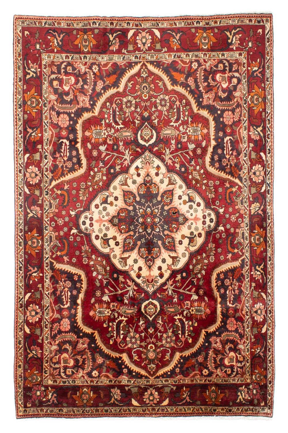 Tapis persan - Nomadic - 302 x 216 cm - rouge