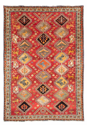 Tapis persan - Nomadic - 289 x 205 cm - rouge