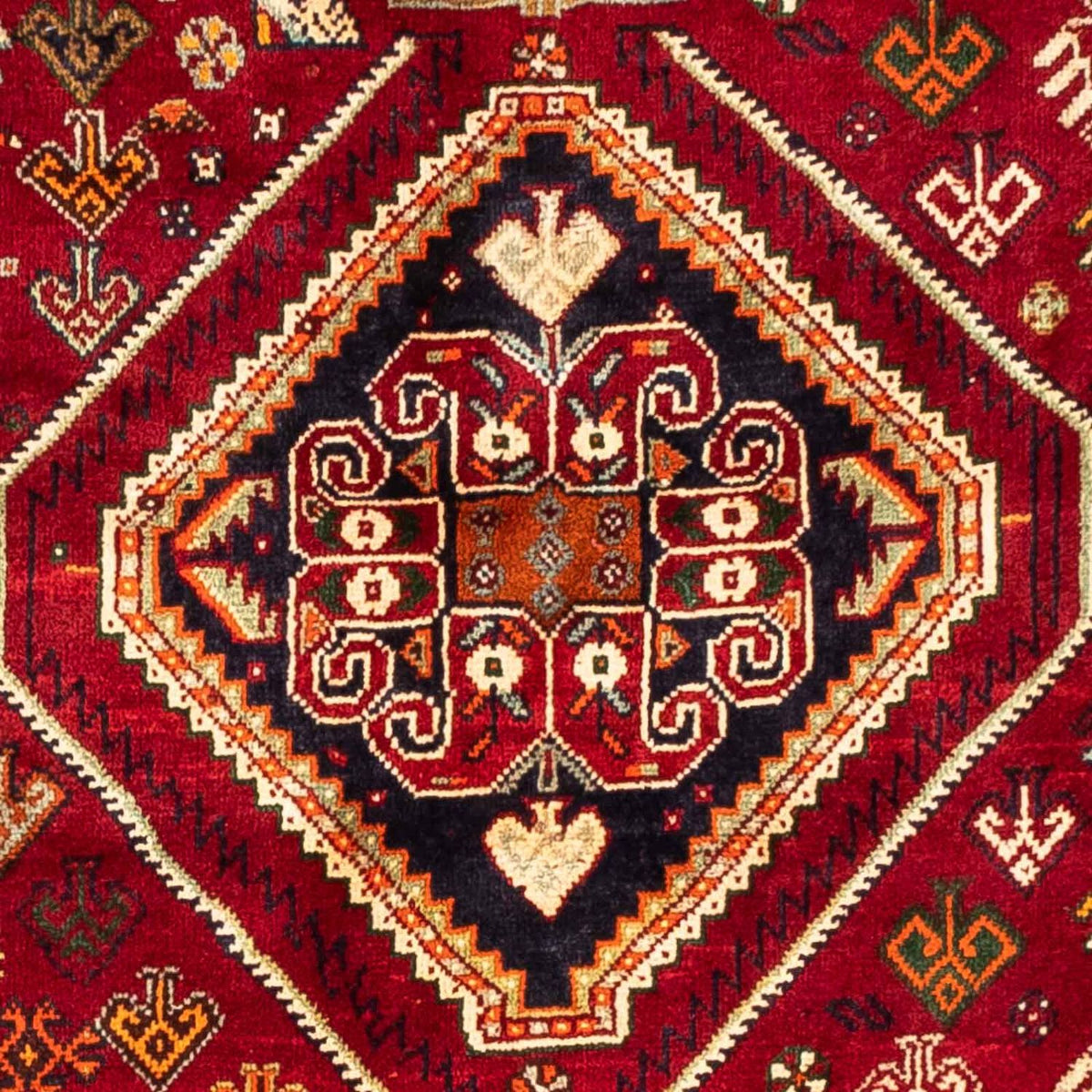 Tapis persan - Nomadic - 272 x 183 cm - rouge foncé