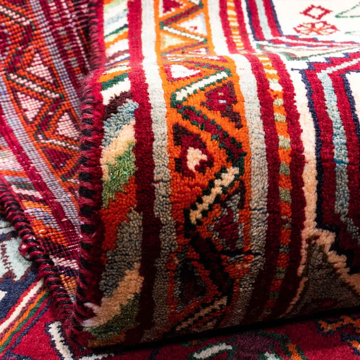 Tapis persan - Nomadic - 272 x 183 cm - rouge foncé