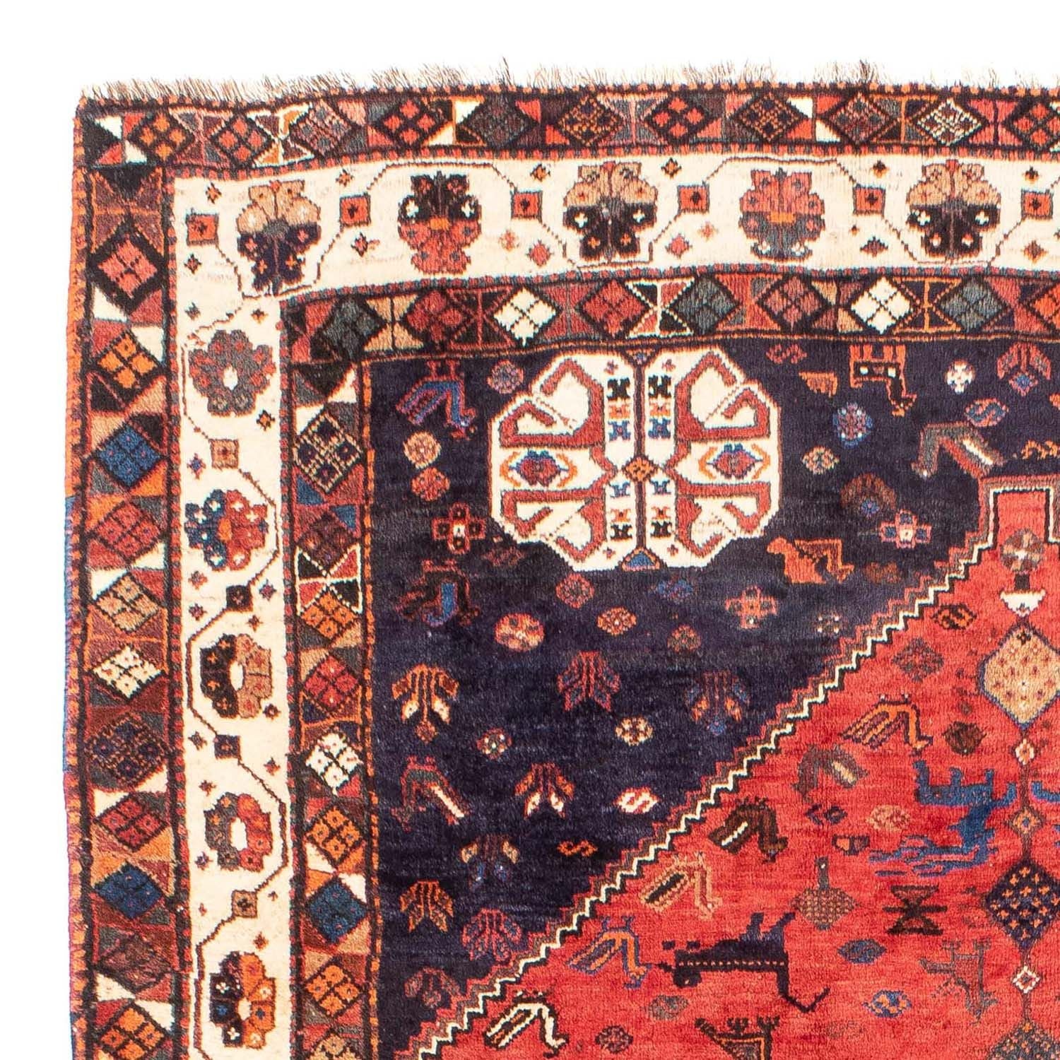 Tapis persan - Nomadic - 300 x 205 cm - rouge foncé