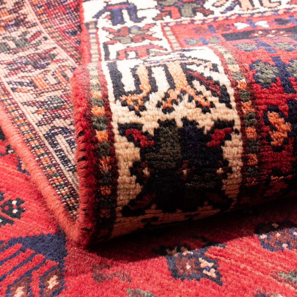 Tapis persan - Nomadic - 287 x 196 cm - rouge foncé