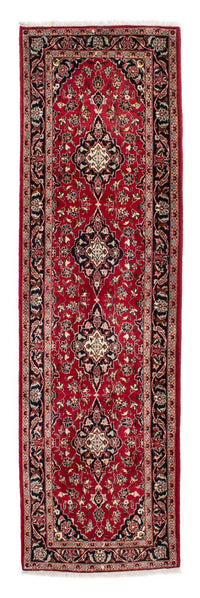 Tapis de couloir Tapis persan - Keshan - 340 x 98 cm - rouge foncé