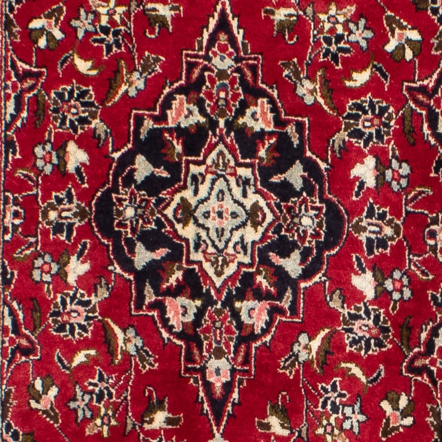 Tapis de couloir Tapis persan - Keshan - 340 x 98 cm - rouge foncé