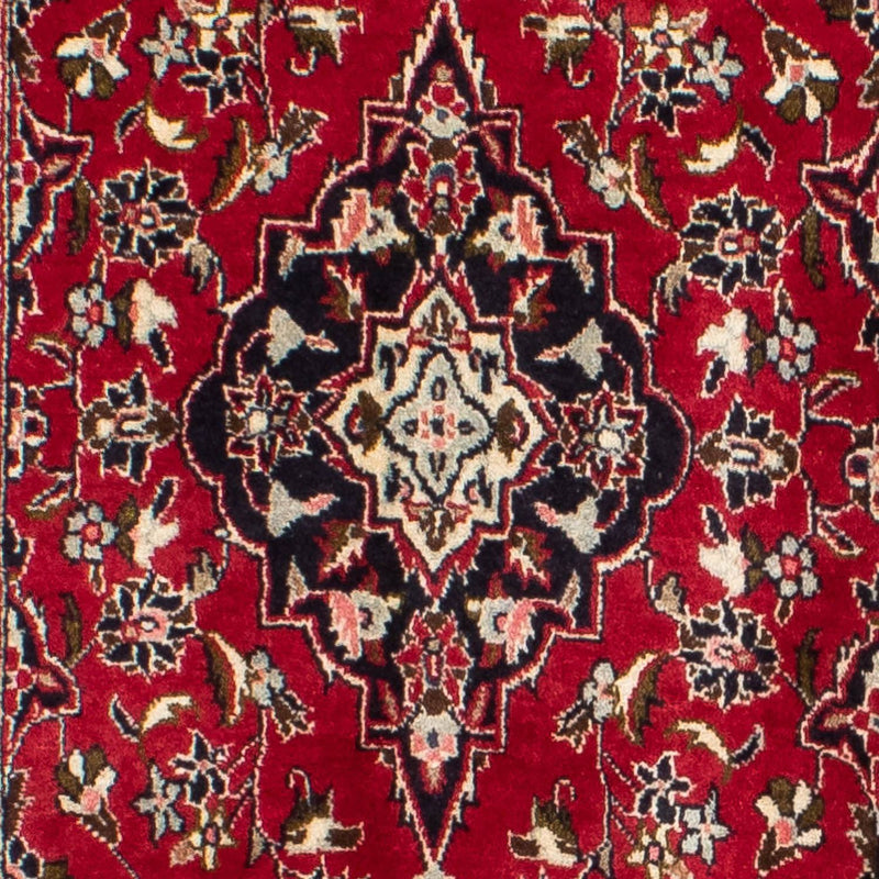 Tapis de couloir Tapis persan - Keshan - 340 x 98 cm - rouge foncé