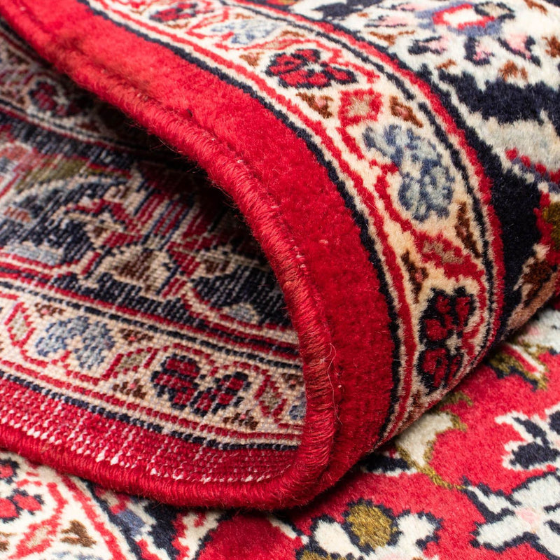 Tapis de couloir Tapis persan - Keshan - 340 x 98 cm - rouge foncé